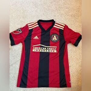 Adidas Atlanta United FC Red and Black Soccer Jersey